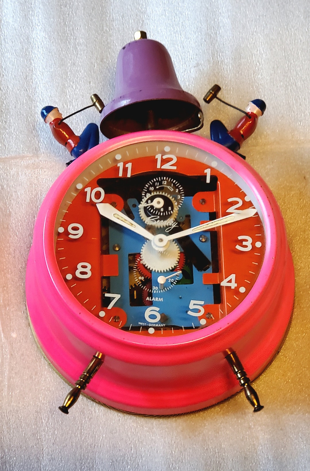 Vintage Bradley Alarm Clock Busy Boys Made in West Germany Etsy