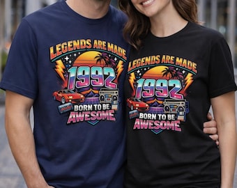 1992 Legends Are Made Retro Car Boombox T-Shirt