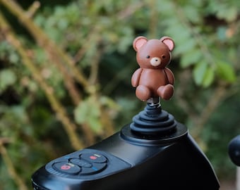 Funda para joystick con forma de osito de peluche para silla de ruedas eléctrica – Accesorio de movilidad personalizado, funda para el manillar / 2x1 con 30% de descuento: CRITTER30