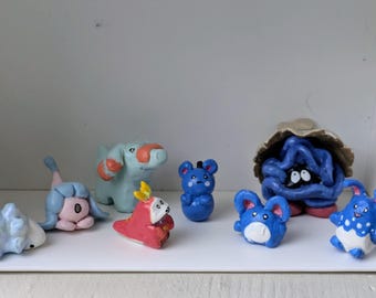 handmade pokemon polymer clay figurine