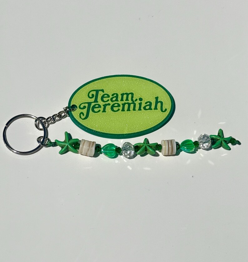 Tsitp Inspired Keychain, Team Conrad, Jeremiah, Belly, Handmade Beaded Keychain Bild 5