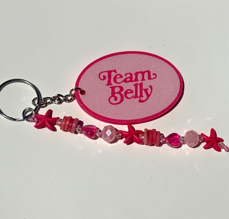 Tsitp Inspired Keychain, Team Conrad, Jeremiah, Belly, Handmade Beaded Keychain Bild 3