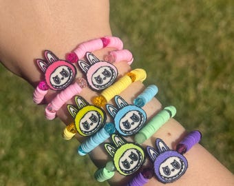 Cartoon monster bracelets, bracelets for monster, monster bracelets, bunny monster bracelets, doll bracelets, furry monster bracelets, bu bu