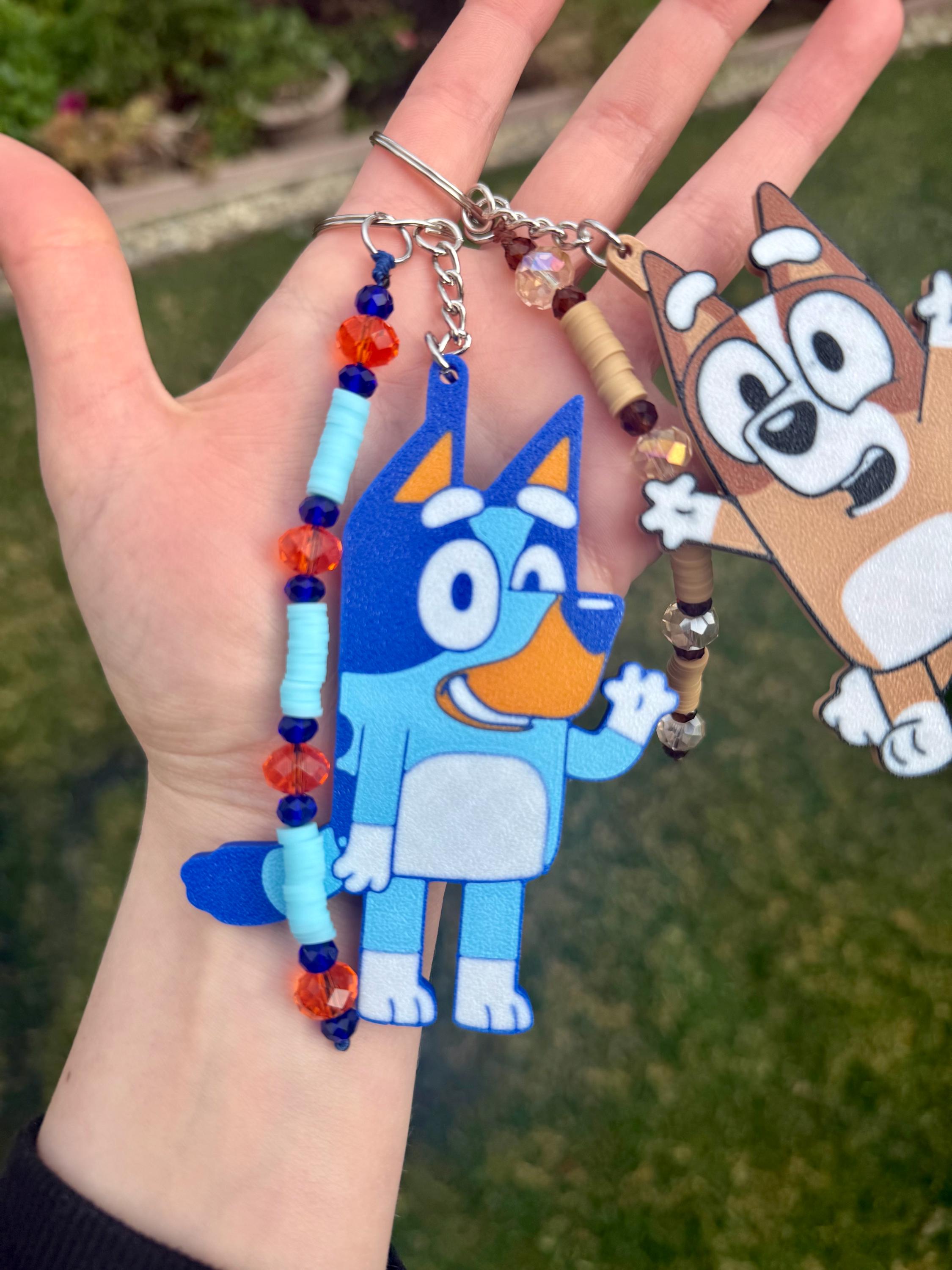 Bluey & Bingo Keychains, Bluey Keychain, Bluey Fans, Bingo and Bluey ...