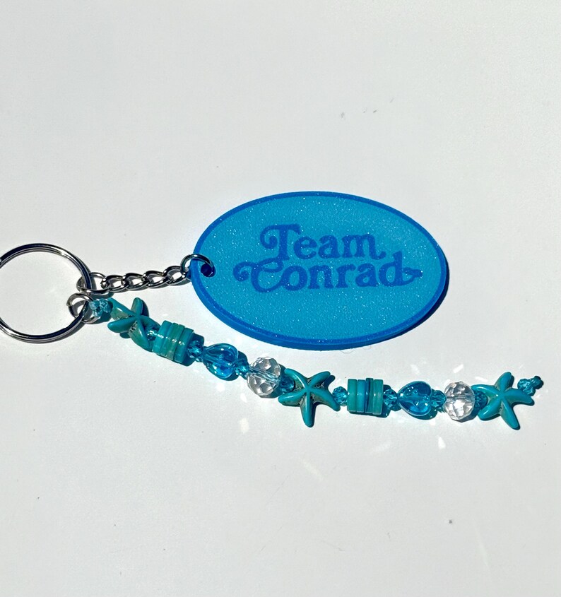 Tsitp Inspired Keychain, Team Conrad, Jeremiah, Belly, Handmade Beaded Keychain Bild 4