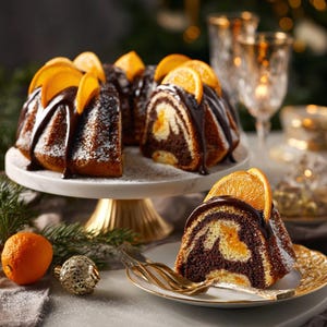 Receta de pastel Bundt de naranja para Año Nuevo + archivo extra