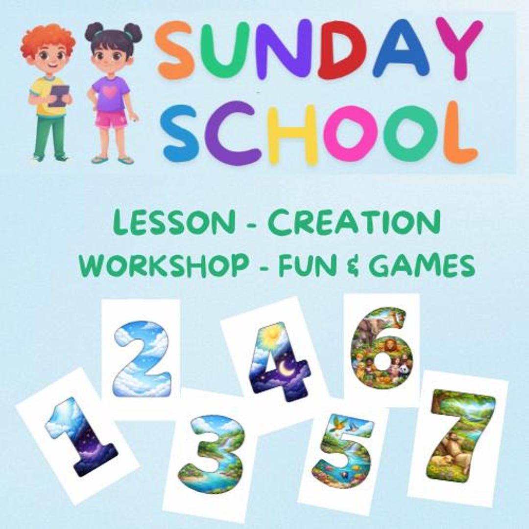 Lesson Fun Picture Creation (genesis 1-2:3) Sunday School Lesson | Fun & Games Lesson ...