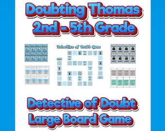 Doutant du jeu de société sur la Bible de Thomas | Activité d'école du dimanche pour les élèves de la 2e à la 5e année