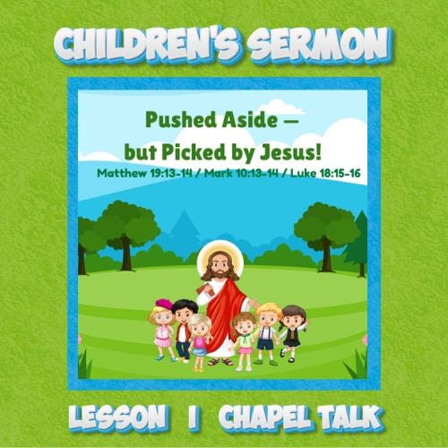 Jesus and the Children Lesson - Mark 10:13-16 (digital Download - Etsy