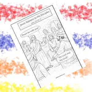 Peace Be with You Bible Coloring Page | Doubting Thomas Activity (John 20:19-31)