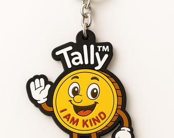 Llavero Tally™ Kindness / Dije de mochila de PVC para niños