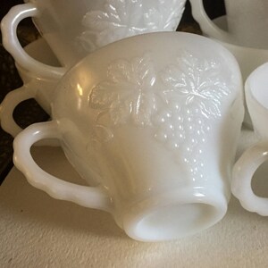 Anchor Hocking Grape Motif Punch Cups (set of 6)