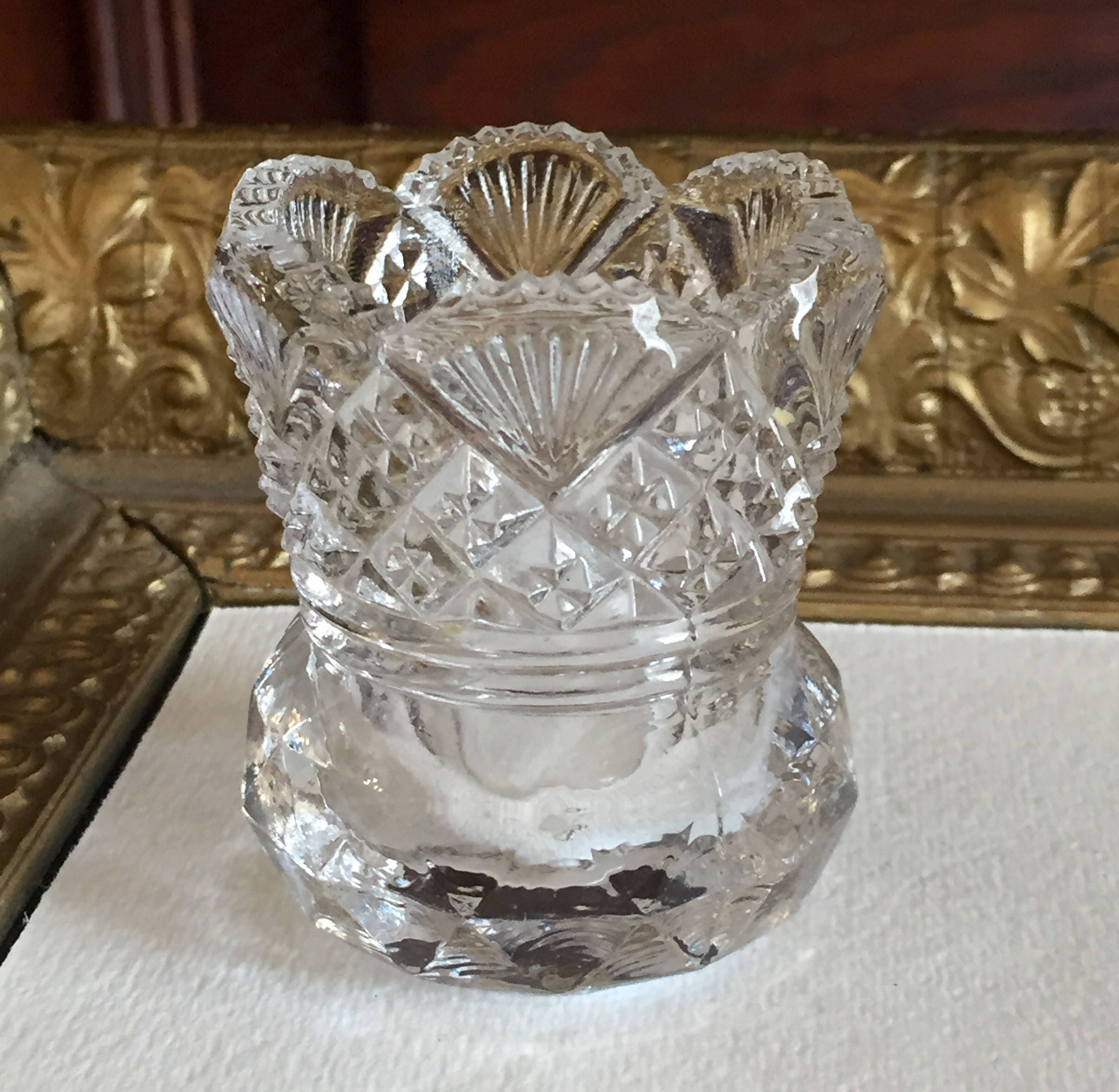 Westmoreland Specialty Company Pressed Glass Toothpick Holder - Etsy