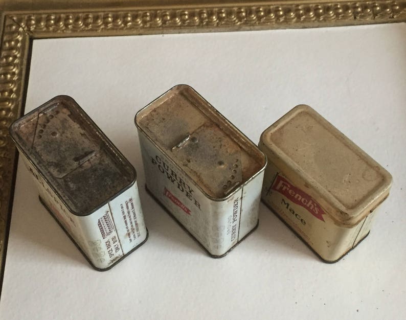 Three Vintage French's Spice Tins image 4