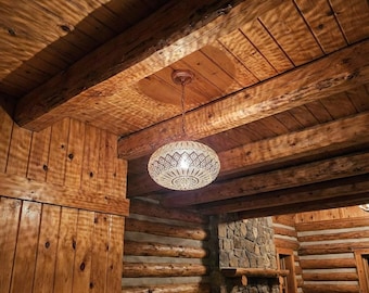 Handcrafted Moroccan Brass Pendant Light | Designer Ceiling Lamp for Dining Living Spaces