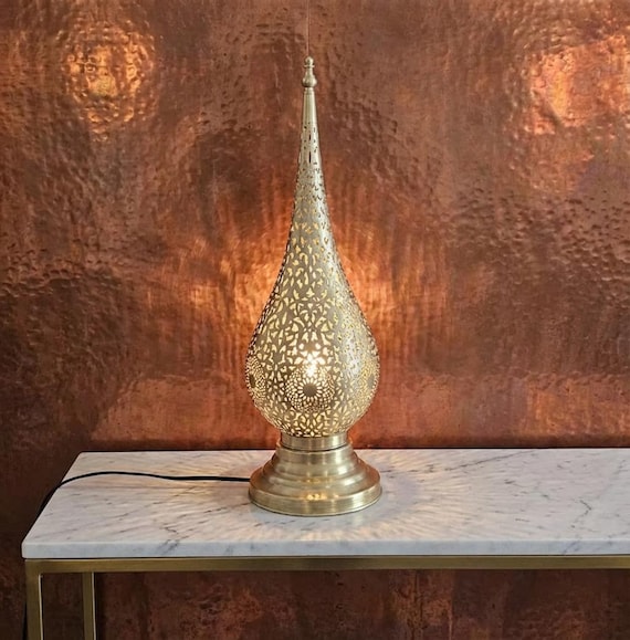 Handmade Moroccan Brass Table Lamp