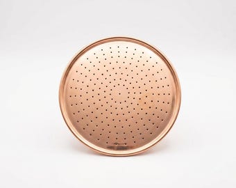 Unlacquered Copper Rain Shower Head – Large Round