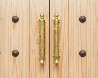 Vintage-Style Moroccan Brass Pull – Handcrafted