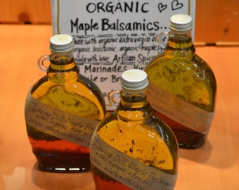 Maple Balsamics - REAL Vinaigrette Salad Dressing, Italian Bread Dip and Marinade. Made with Love and Extra Virgin Organic Olive Oil