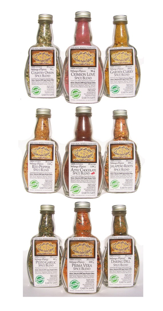 Stock Up Your Pantry Any 3 Medi Size Spice Blends Herbs Etsy