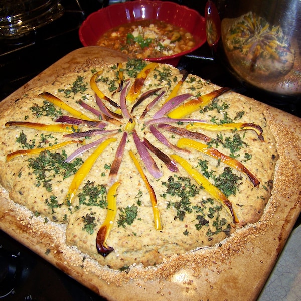 Rosemary Focaccia Artisan Bread Mix "Feast Size" Local Small Farm Organic Wheat Spelt & Corn DIY Organic Bread / Pizza Crust Mix Food Market