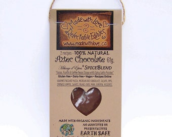 2 oz Aztec Chocolate Artisan Spice Blend Gourmet Chili Chocolate Raw Cacao Gluten/Dairy Free Vegan Mole Spice Mix Mexican Hot Chocolate Mix