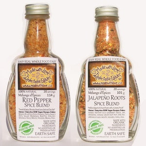 Pick 6 Medi-size Artisan Spice Blends Farmer's Market Signature Eco Gift Box Set Herbs & Spices Food Market DIY grill rub / dip mix image 7