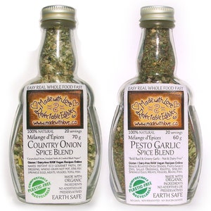 Pick 6 Medi-size Artisan Spice Blends Farmer's Market Signature Eco Gift Box Set Herbs & Spices Food Market DIY grill rub / dip mix image 9