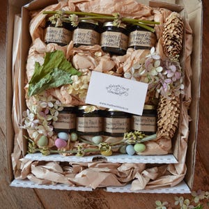 the goodies box - artisan jam natural preserves made with organic cane juice sugar, locally grown handpicked fruit & botanicals 45mL / 1.5oz