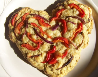 Box of 4 Four Artisan Bread Mixes DIY Bread Mix Organic Baking Kit Bake your own Heart-shaped Bread Made with LOVE Heart Bread Focaccia Kit