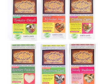 Artisan's Dozen (13) Magic Meals Gourmet Groceries Foodie Gift - DIY Soup Mix - Bread Mix Roasted Oven Dinner Mix - Organic Whole Food Fast