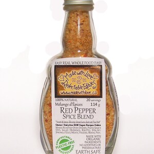 Red Pepper Artisan Spice Blend 4.5 oz Medi-size Gluten Free Dairy Free Food Market BBQ Grill Spice Herb Spice Sweet Hot Spicy Love image 1