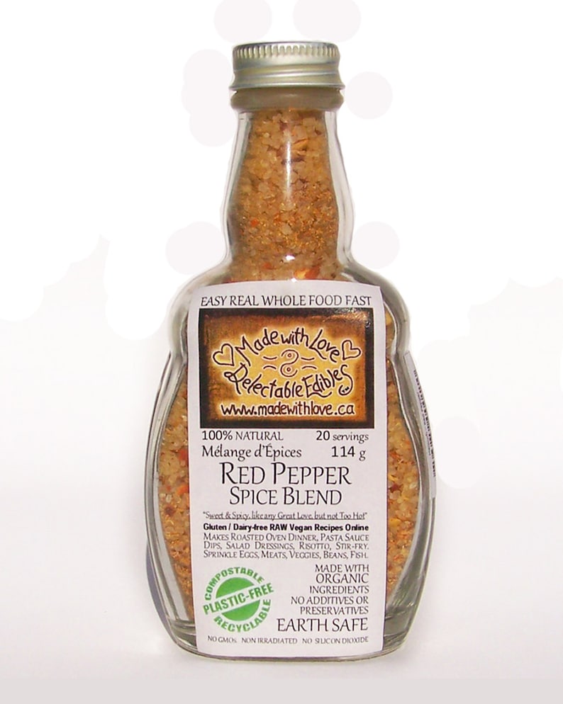 Red Pepper Artisan Spice Blend 4.5 oz Medi-size Gluten Free Dairy Free Food Market BBQ Grill Spice Herb Spice Sweet Hot Spicy Love image 1