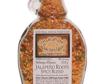 Jalapeño Roots 9oz Eco Gourmet Artisan SpiceBlend Chef Seasoning Organic Easy Real Whole Food Fast! Pasta Sauce Dressing Dip Mix Grill Rub