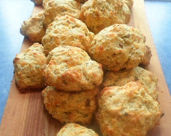 DIY Artisan Bread Mix - Rosemary Focaccia with Local Small Farm Organic Wheat, Spelt & Corn with bonus Cheese Biscuit Recipe! Food Market