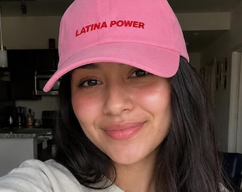 Gorra de béisbol bordada Latina Power – Gorra minimalista para papá con orgullo latino