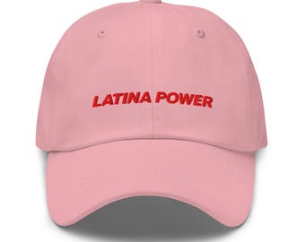 Gorra de béisbol bordada Latina Power – Gorra minimalista para papá con orgullo latino