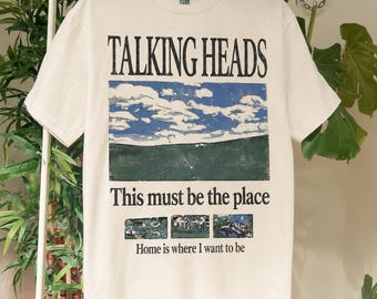 Maglietta Talking Heads This Must Be The Place Lyric Tee Abbigliamento rock vintage