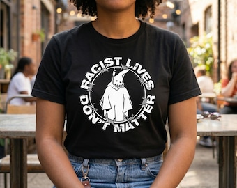 Rasistiska liv spelar ingen roll, grafisk t-shirt – Vintage social rättvisetröja
