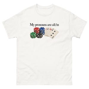 Rolig poker meme sarkastisk spelande grafisk t-shirt skämt gåva