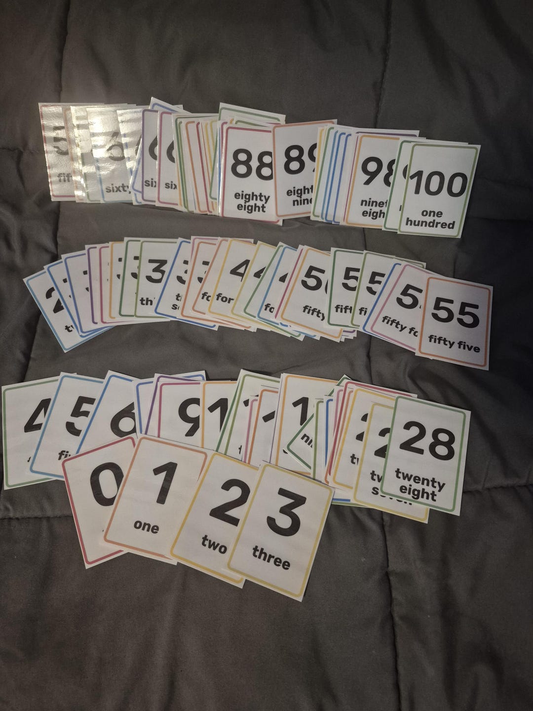 Numbers 368 PDF Numbers 0–100 Printable Flashcards | Preschool | Homeschool ...