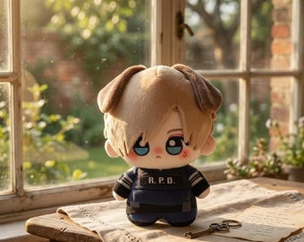 New 10CM Resident Evil Plush Doll Leon S Kennedy Peripheral Plush Toy Anime  Keychain Doll Collect XMAS Birthday Gift