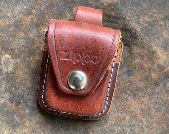 Vintage Zippo Lighter Holder Genuine Leather Made in USA