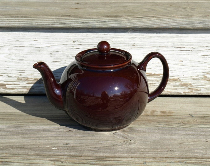 Vintage English Teapot Pristine England Brown Betty Etsy