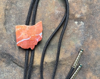 Vintage Jasper Bolo Tie State of Ohio