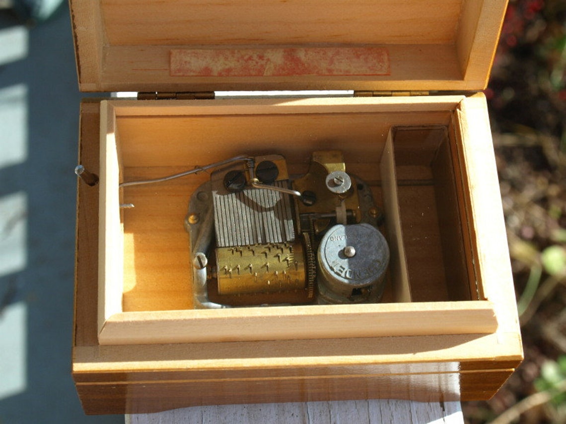 Vintage Hummel Music Box Swiss Lara's Theme Etsy