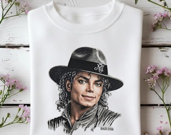 Michael Jackson | MJ El Rey del Pop Graphic | Gold Foil Style Music Tribute Art | Pop Legend Digital PNG Download