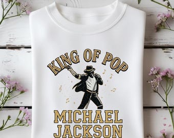 Michael Jackson | King of Pop Graphic Sweatshirt, Retro Music Legend Performance Design, Unisex Fan Apparel