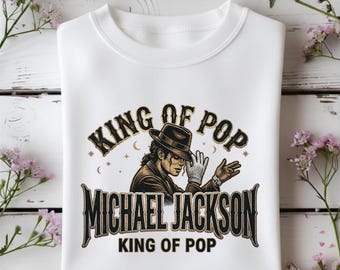 Michael Jackson | King of Pop Vintage Graphic Sweatshirt, Iconic Music Legend Apparel, Unisex Fan Gift