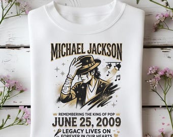 Michael Jackson | Remembering the King | King of Pop Tribute | Memorial Legacy Graphic Digital PNG